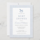 Search for rocking horse baby shower invitations Plaid