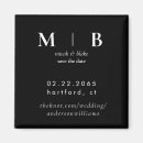 Search for black and white save the date magnets Simple