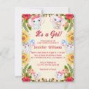 Search for sunflower baby girl shower invitations Watercolor floral