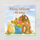 Search for babysitter business cards pet sitter