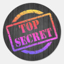 Search for top secret stickers Colorful