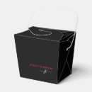 Search for hot pink and black favor boxes Birthday