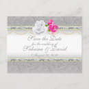 Search for embossed save the dates Damask