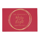 Search for red and gold christmas placemats Modern