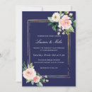 Search for navy and gold wedding invitations Pink