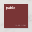 Search for web designer business cards Minimalist