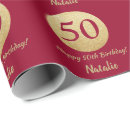 Search for 50th birthday wrapping paper 50 fifty years old
