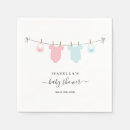 Search for twin baby shower napkins Pink and blue