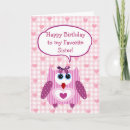 Search for owl birthday cards Sister