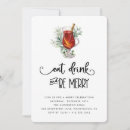 Search for eat drink and be merry invitations Watercolor