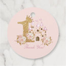 Search for royal princess birthday favor tags Pink and gold