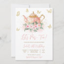 Search for afternoon tea birthday invitations Floral tea party