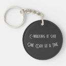 Search for one day at a time keychains Inspirational
