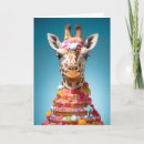 Search for funny giraffe birthday cards Cake