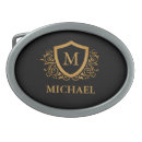 Search for name belt buckles Black and gold