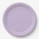 Search for purple gingham paper plates Pattern