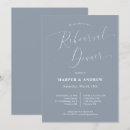 Search for dusty blue rehearsal dinner invitations Calligraphy