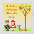 Search for little red riding hood invitations Story book