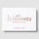 Search for rose gold wedding guest books Script