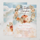 Search for fall baby girl shower invitations A little pumpkin