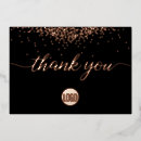 Search for rose gold thank you cards Black