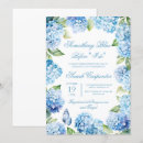 Search for blue hydrangea bridal shower invitations Modern