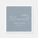 Search for happy retirement napkins Modern