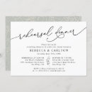 Search for boho rehearsal dinner invitations Black and white