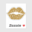 Search for lip gloss stickers Gold