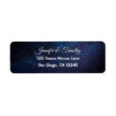 Search for navy blue return address labels Bride and groom