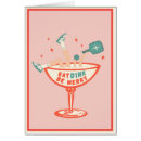 Search for cocktail christmas cards Red and green