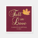 Search for fall in love napkins Gold