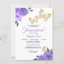 Search for mariposa invitations Mis quince años