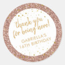Search for gold thank you stickers Glitter