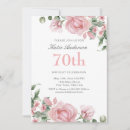Search for womens 70th birthday invitations Typography