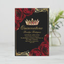 Search for red quinceanera invitations Mis quince anos