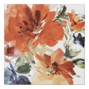 Search for floral canvas prints Orange