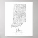 Search for indiana map art Modern