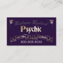 Search for psychic medium business cards Purple