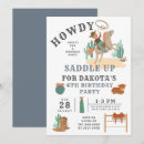 Search for cowboy 4th birthday invitations Western