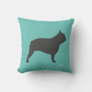 Search for french bulldog pillows Silhouette