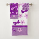 Search for purple and white bath towels For kids