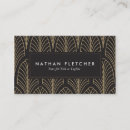 Search for art deco business cards gold
