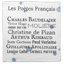 Search for french blue napkins Typography