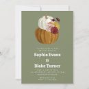 Search for green and orange wedding invitations Rustic