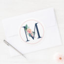Search for letter m monogram stickers Feminine