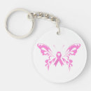 Search for breast cancer keychains Butterfly