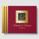 Search for 50th anniversary wedding guest books Black and gold