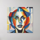 Search for abstract woman face canvas prints Portrait