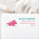 Search for dinosaur return address labels Triceratops
